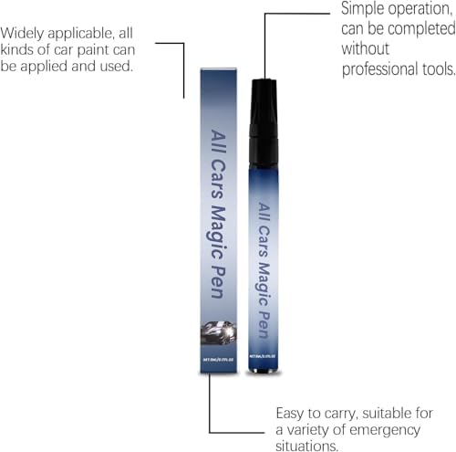 All Cars Magic Pen for Car Scratches, Quick Paint Scratch Repair Magic Car Scratch Removal Pen Flawless for All Vehicles, Easy Use Weatherproof Lasting - 1