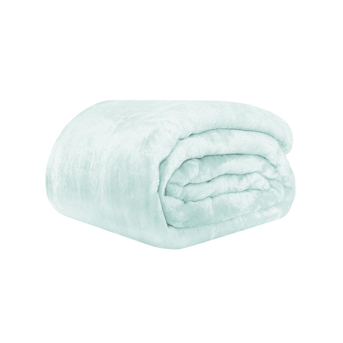 Acomoda Textil Extra Soft Velvet Blanket, Warm and Comfortable Ideal for Bed, Sofa, Armchair and Travel, Smooth Coral Blanket, Lightweight, Breathable for Winter (Aquamarine, 130 x 160 cm)