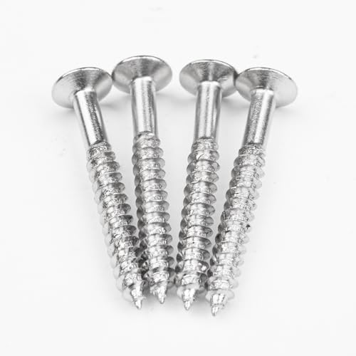 4PCS M4 x 35mm Tremolo Spring Claw Screws, Silver image 4