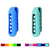 Dunfire Colorful Replacement Clip Holder for Fitbit One Wireless Activity Plus Sleep Tracker (2PCS - Royal Blue & Teal)