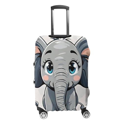 Cartoon Elephant Printed Luggage Cover Protector, Fits 18-32 Inch Luggage4