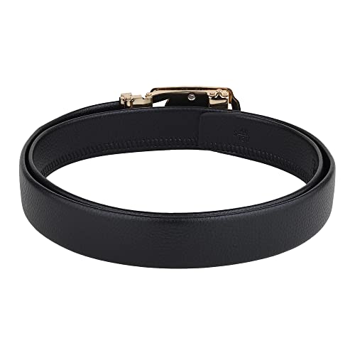 SUNSHOPPING Men’s Black PU Leather Belt Black-01 - Image 7