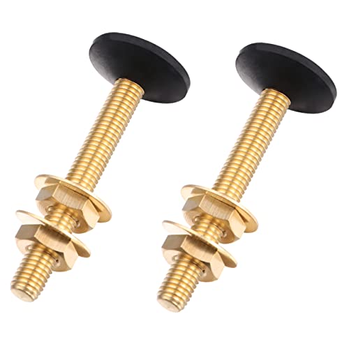 jojofuny 6 Peças parafuso do armário do banheiro cúpula derretida pratos pretos parafusos de banheir