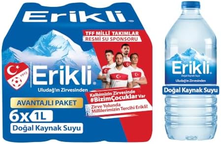 Erikli Doğal Kaynak Suyu Pet Şişe 6x1 L — Amazon ürün görseli