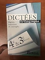 DICTEES COLLEGE 4E/3E 2040288694 Book Cover