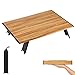 Produktbild ATEPA Ultraleichter Kompakter Campingtisch Rucksack Mini Klapptisch Alu.Tisch für Picknick, Zelt, Strand (Holz, klein)