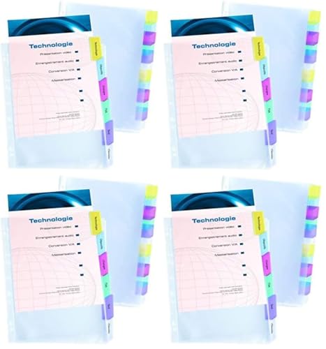 Intercalaire pochette A4+ transparent Elba pour organisation classeur