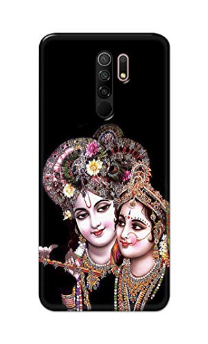 Image of PRINTFIDAA� Printed Hard Back Cover Case for Mi Redmi 9 Prime Back Cover (Radha Krishna) -2808