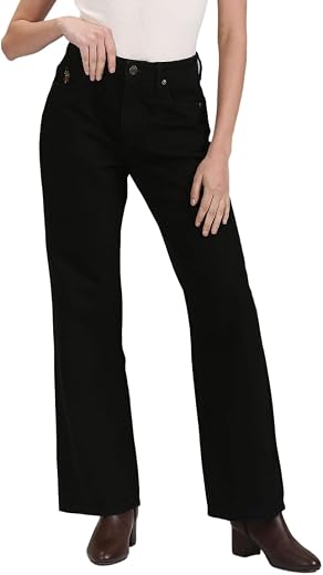 U.S. Polo ASSN. Women's Regular Fit High Rise Jeans