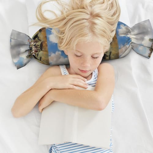 Almohada cama de espuma viscoelástica negra tamaño único miniatura 6
