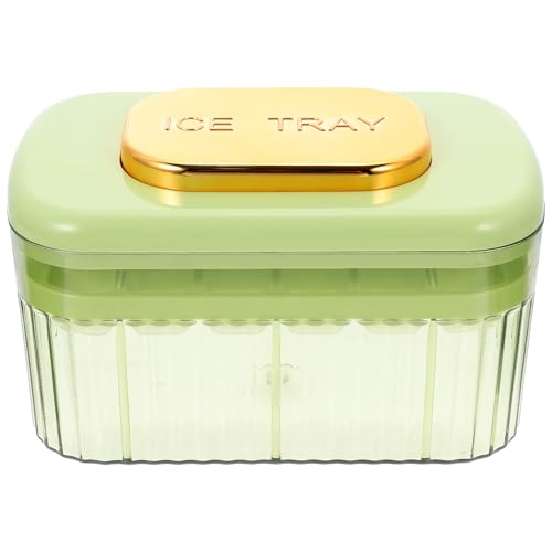 Molde flexible para cubos de hielo capacidad grande verde claro miniatura 1