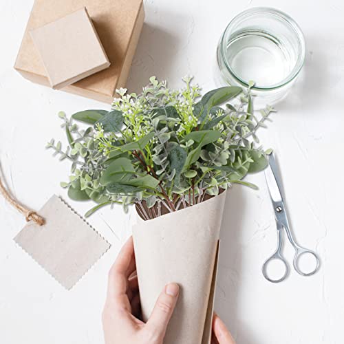 40 Pcs Artificial Greenery Eucalyptus Stem Silver Dollar Leaves Baby Eucalyptus Leaves Suitable for Family Wedding Vase Centerpieces Bouquet Flower Arrangement - Image 8