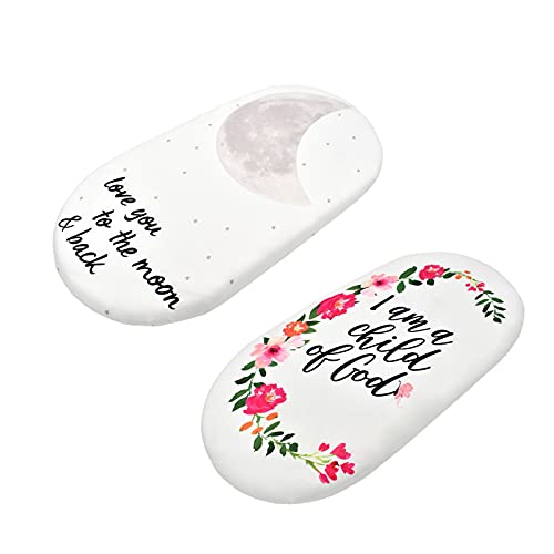 Fatu Fashion Moses Basket Baby Sheet Bassinet Set 2 Pack Sheet Cradle Fit For Halo Bassinet Swivel Sleeper Fitted Hourglass Bassinet Mattress Sheet (White) #TOP1