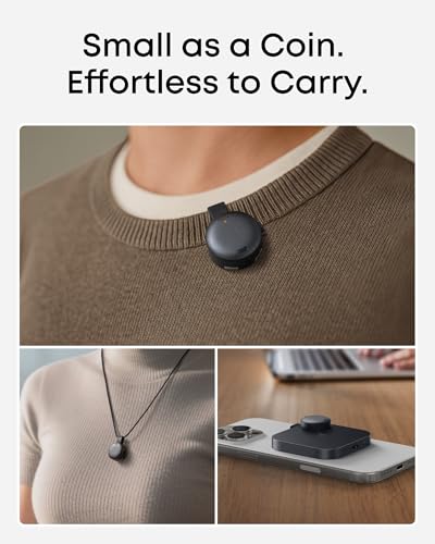 Image of soundcore Work by Anker, Coin-Sized AI Voice Recorder, AI Note Taker for Meetings & Lectures, 8GB, AI Transcription, AI Gadget, Cross-Meeting Summary, MFi Certified