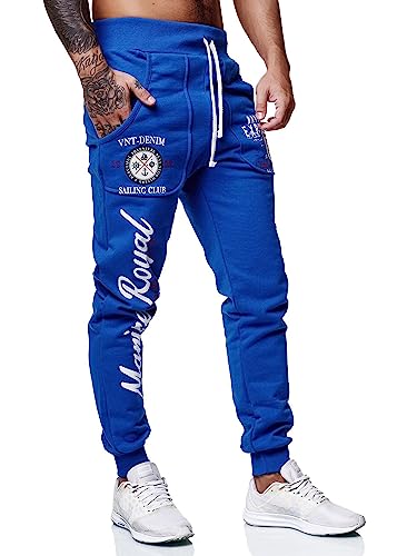 Marine Royal Men's Jogger Pants, Sports Fitness Running Casual Sweatpants