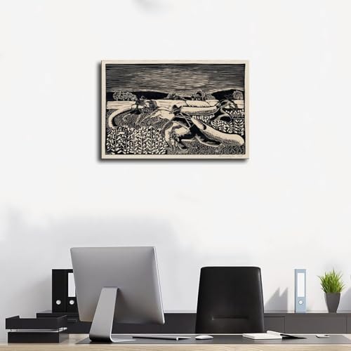 Impression sur toile Cotton Pickers Margaret Burroughs 30x45cm