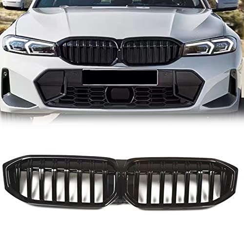Grille de calandre avant double ligne noir pour BMW Série 3 G20 2023