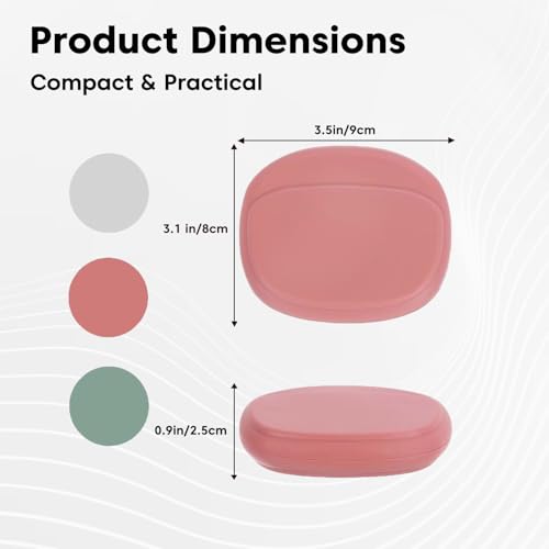 Image of Sounce 3 PCS Silicone Headphone Organizer Case - Mini Cable Storage Pouch Portable Earphone Carrying Case for USB Cables, Keys, Coins & Travel Accessories Soft Reusable Silicone