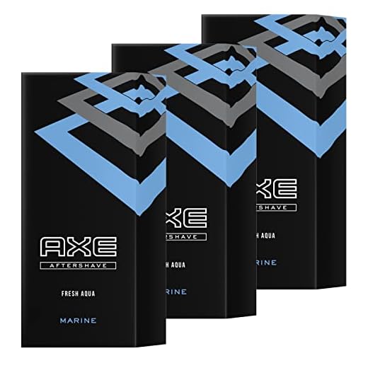 3 x Axe Aftershave Marine Fresh Aqua je 100ml for men Rasierwasser für den Mann