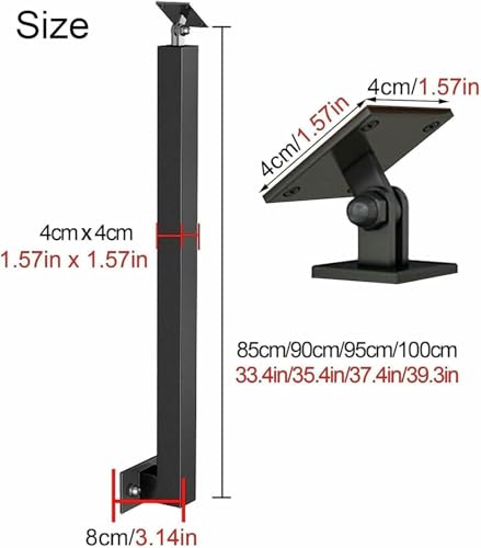 Garde-corps de sécurité pour terrasse et extérieur avec barrière réglable - 3