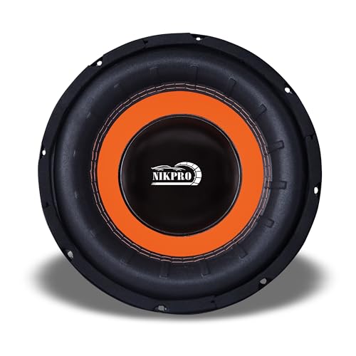 Image of NIKPRO 8-Inch Car Subwoofer Speaker | 800W Peak Power, 150W RMS | 4 Ohm | 4-Layer Copper Voice Coil | Deep Bass for Car, Home & Theater | Black & Orange