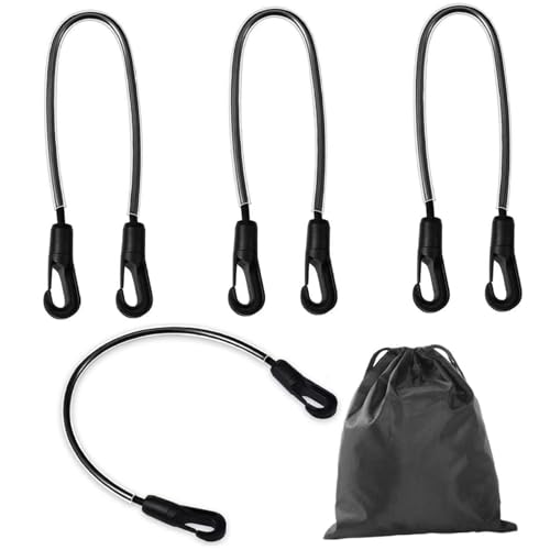Correas para las piernas de la manta del caballo, correas elásticas para manta de 21-27 pulgadas con Clips de doble extremo, suministros para caballos con bolsa, 4 Uds.