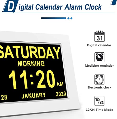 Dayclox – The Original Memory Loss Digital Calendar Day Clock With Extra Large Non-Abbreviated Day & Month. Perfect For Seniors #TOP7