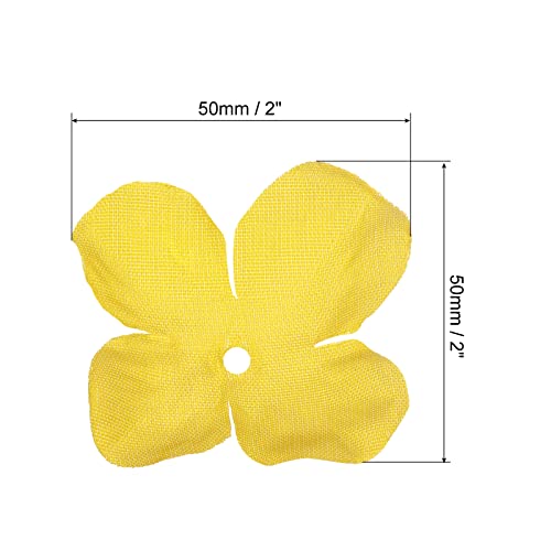 PATIKIL Artificial Flower Petals, 500Pcs Fake Flowers Silk Petal Decoration Supplies for Wedding Decor Bridal Party Event Yellow - Image 2