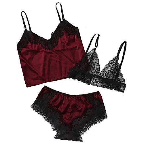 Lingerie sexy dentelle érotique pour pimenter vos soirées en crop top transparent rouge