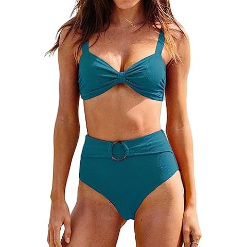 CUPSHE Women's High Waisted Bikini Set Cover