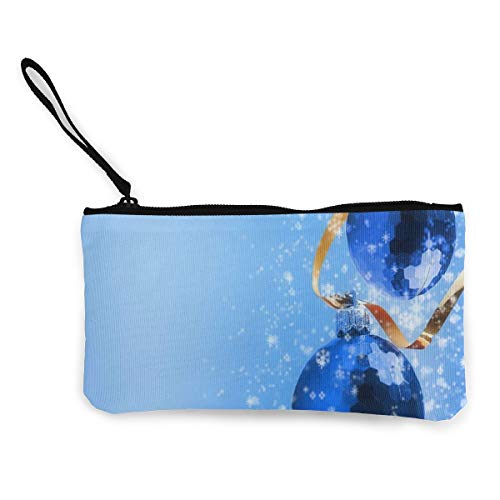 Preisvergleich Produktbild Rterss Münzbörse Geldbörse Geldbörse Geldbeutel Geldbeutel Geldbeutel Geldbeutel Schlüsselhalter Handy Tasche mit Griff bedrucktes Segeltuch Weihnachtsdekoration Paar Schneeflocken personalisiert