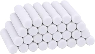 50 Pcs White Rubber Eraser Refill with Refills Replacement Erasers Sketch Suitable for School, Office Lovely and Attractive, Standard Pencil Erasers, Eraser Refill (5 * 25mm)