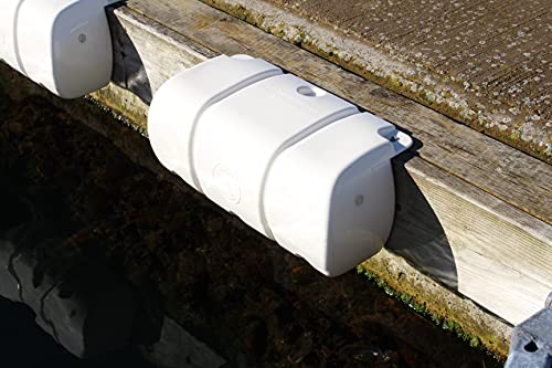 Dan-Fender Short Multi-Dock Fender - Boat Protection for Docking to Reduce Friction - Adjustable Vertical or Horizontal Corner Piece for Quay, Marina & Side of Yacht (15.75” x 7” x 7.13”)