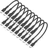 SOOPII 10 pcs USB C to USB C Cables,CS101 10 Ports Charging Station Accessories(Black)