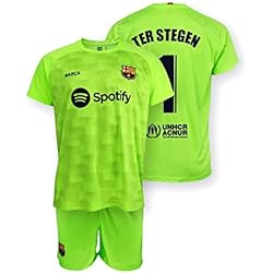 Conjunto Camiseta y pantalón Portero Dorsal 1 TER Stegen - Replica Oficial Producto con Licencia (Talla 10)