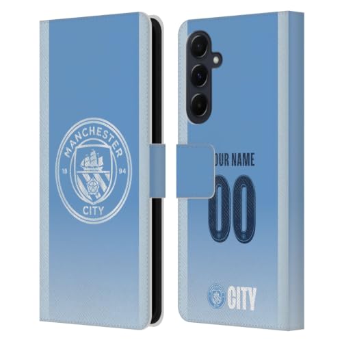 Étui Portefeuille Samsung Galaxy A55 5G Manchester City Man City FC Coutume