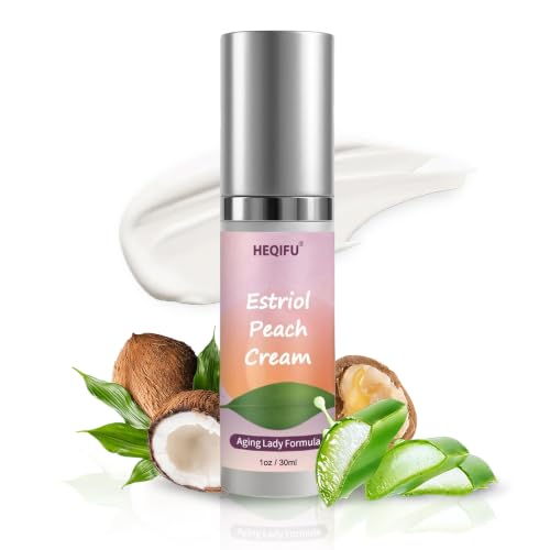 HEQIFU Bioidentical Estriol Cream for Women -Menopause Relie - Peach Flavor, Fast-Absorbing Hydration, Lightweight & Soothing Formula for Daily Comfort, 30ml (2-Month Supply) (1)