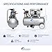 California Air Tools 8010AAD 1.0 HP Ultra Quiet and Oil-Free Air Compressor, 8 Gallon Aluminum Tank, Lightweight with Wheels, 60 dBA Noise Level, with Automatic Drain Valve