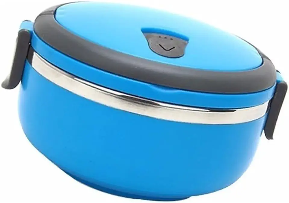 Marmita Térmica Com Alça E Travas, Recipiente Para Refeições, 700ml, 3 Cores Disponíveis, Inox, Design Compacto, Ideal Para Trabalho E Viagens