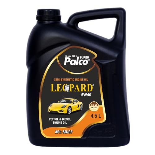 Image of PALCO LEOPARD 5W40 Engine Oil for Car 4.5 Ltr | Engine Oil for Petrol & Diesel Cars