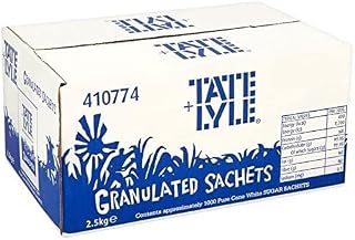 Tate & Lyle White Sugar Sachets 1000 per Pack - Pack of 2