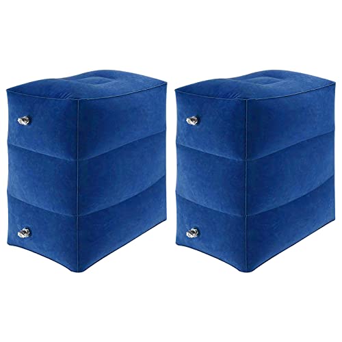 YORKING 2 Pack Inflatable Foot Rest Pillow 3 Layer Travel
