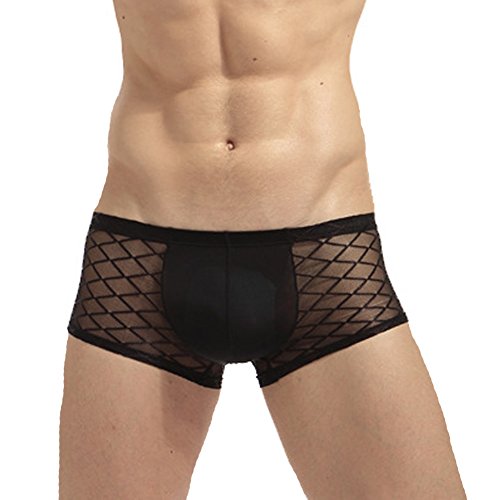 Tenchif Herren Durchschauen Transparent Boxers Unterwsche Shorts Cover