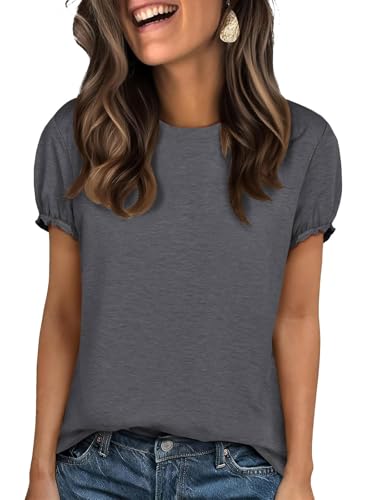 Image of UNCLECAT Women's Short Sleeve T Shirts Trendy Crew Neck Tops Basic Tee