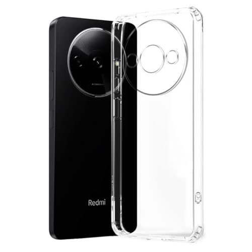 Image of COVERBLACK Soft Rubber Back Cover Compatible Model for Mi REDMI A3X - Transparent