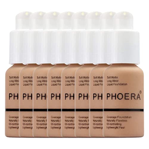 Kit fond de teint Phoera Glamza 105 crème anticernes fluide tenue 24h anti brillance