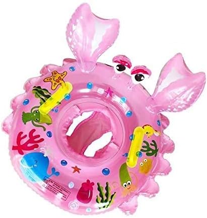 Ruutcasy Baby Swimming Float Ring,Inflatable Swimming Ring Children Waist Float Ring Inflatable Floats Pool Toys Swimming Pool Baby Swimming Ring Safety Handles Kids Toddler for Age of 6-36months