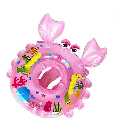 Ruutcasy Baby Swimming Float Ring,Inflatable Swimming Ring Children Waist Float Ring Inflatable Floats Pool Toys Swimming Pool Baby Swimming Ring Safety Handles Kids Toddler For Age Of 6-36Months #TOP1