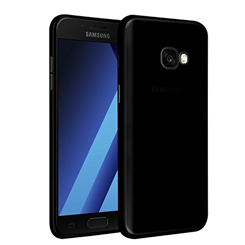 Coque Samsung Galaxy A3 2017,KKtick TPU Silicone Bumper Cover [Absorption des chocs Technologie] Soft Coque Housse Protection Case pour Samsung Galaxy A3 2017 Case (noir)