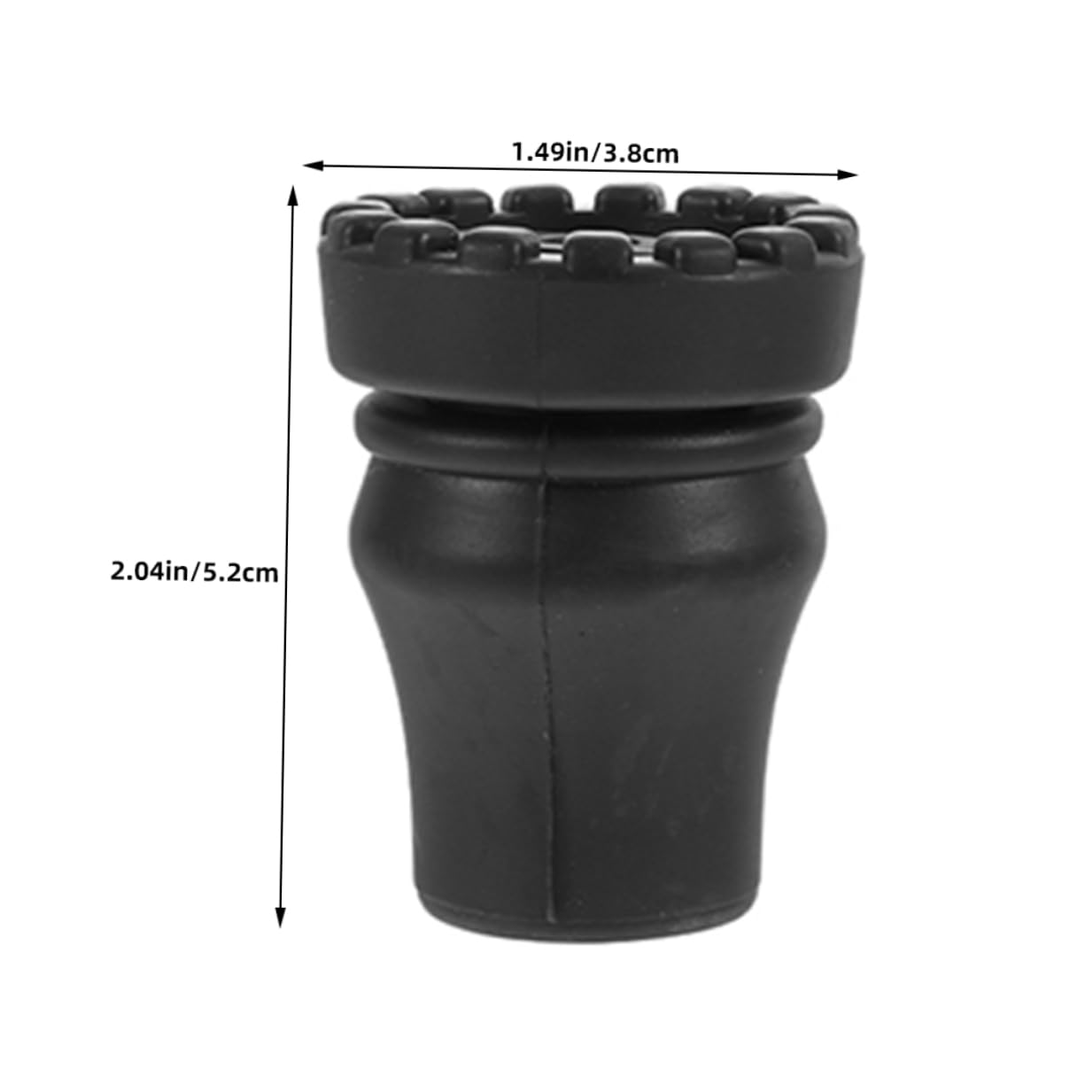 BESPORTBLE 4pcs Trekking Pole Cover Walker Accessories Walking Cane Tips Walking Stick Protectors Walking Cane Protective Cover Walking Stick Pole Tip Replacements Tips for Canes Black Rubber